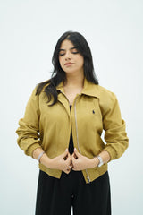 Bomber chic à zip – Style urbain élégant