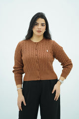 Pulls Cardigan Maille Tressée