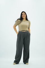 Pull demi-manche style polo