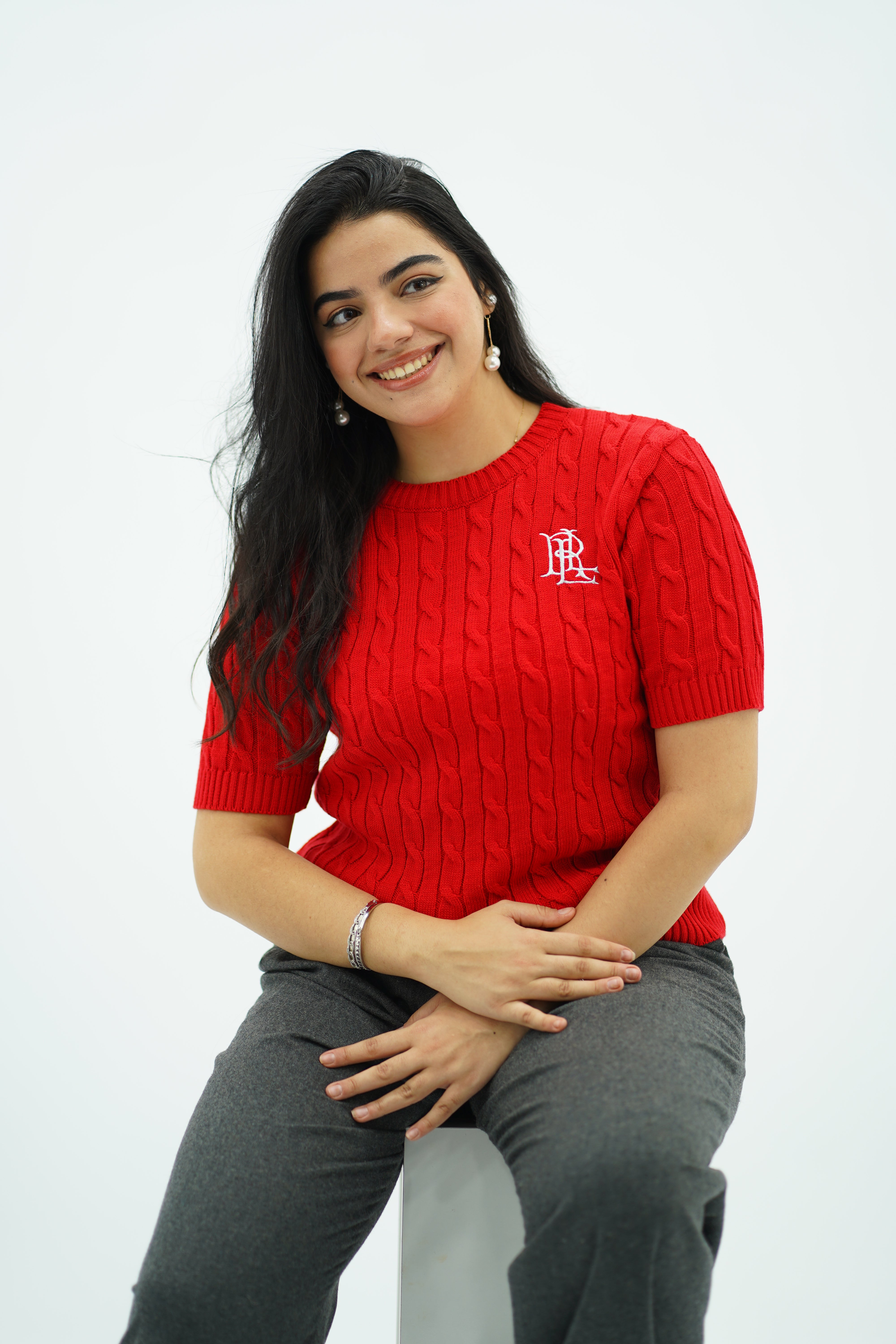 Pull demi-manche style polo