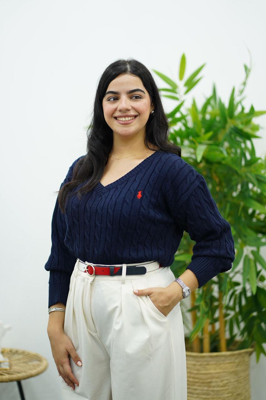 Pulls col V en maille torsadée