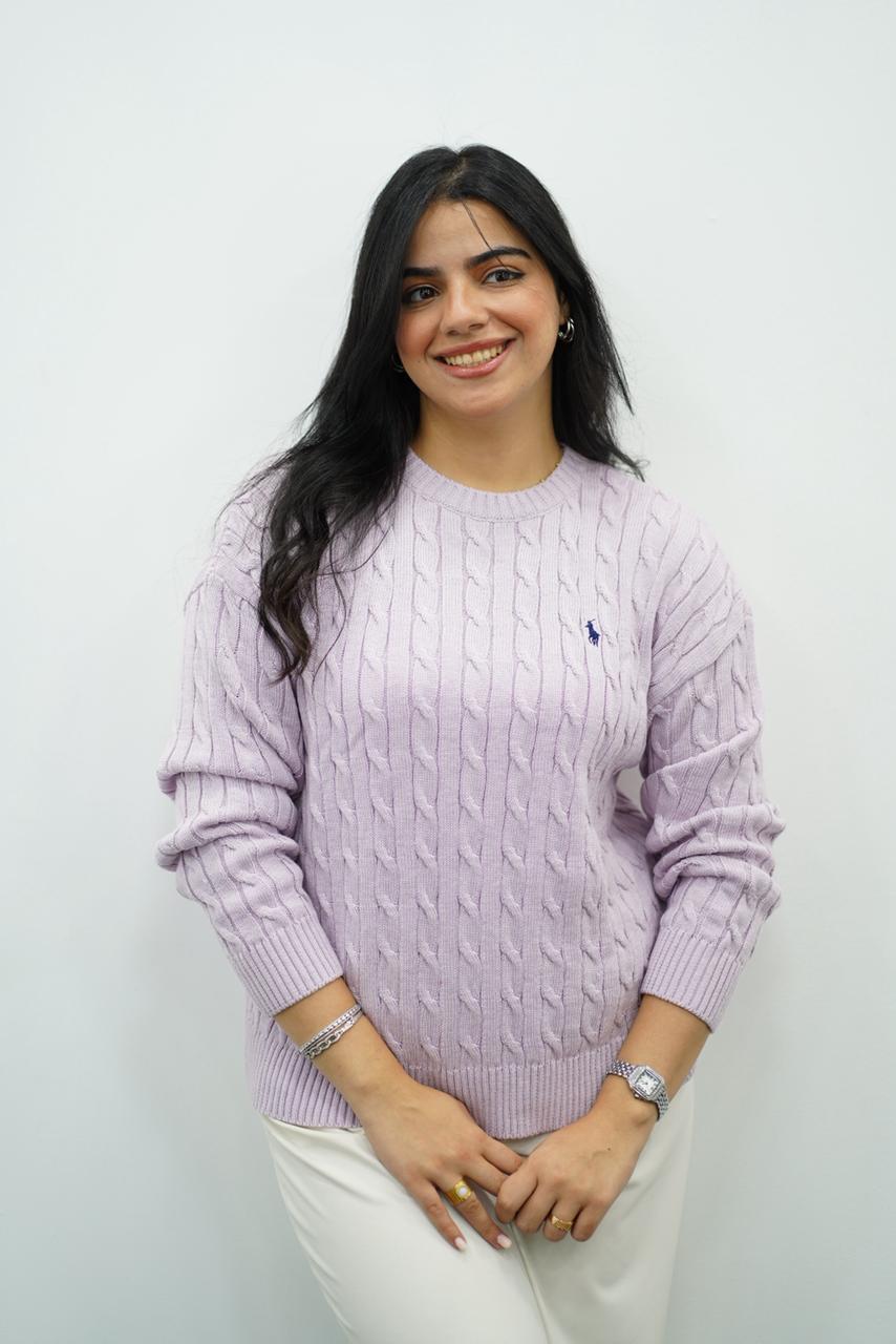 Pulls col rond en maille torsadée – Multi-Couleurs