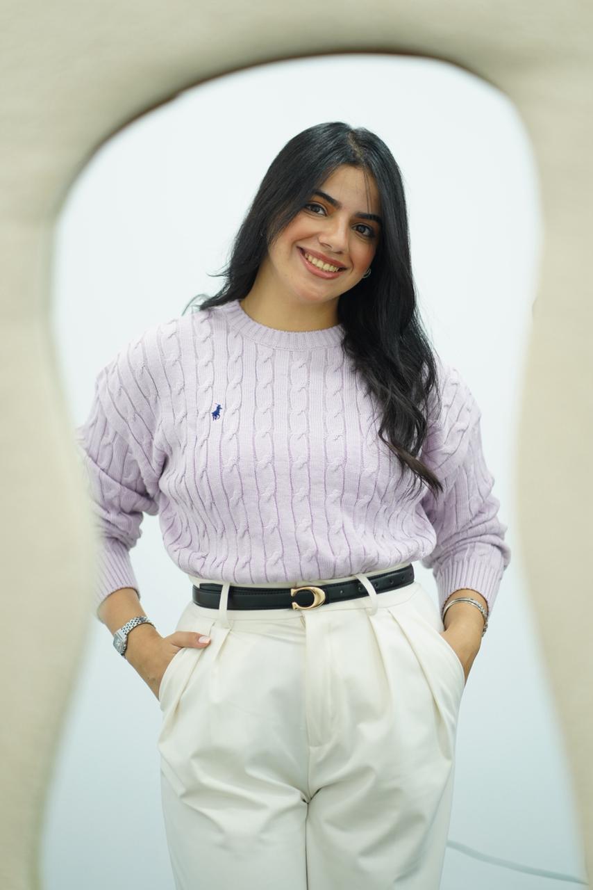 Pulls col rond en maille torsadée – Multi-Couleurs