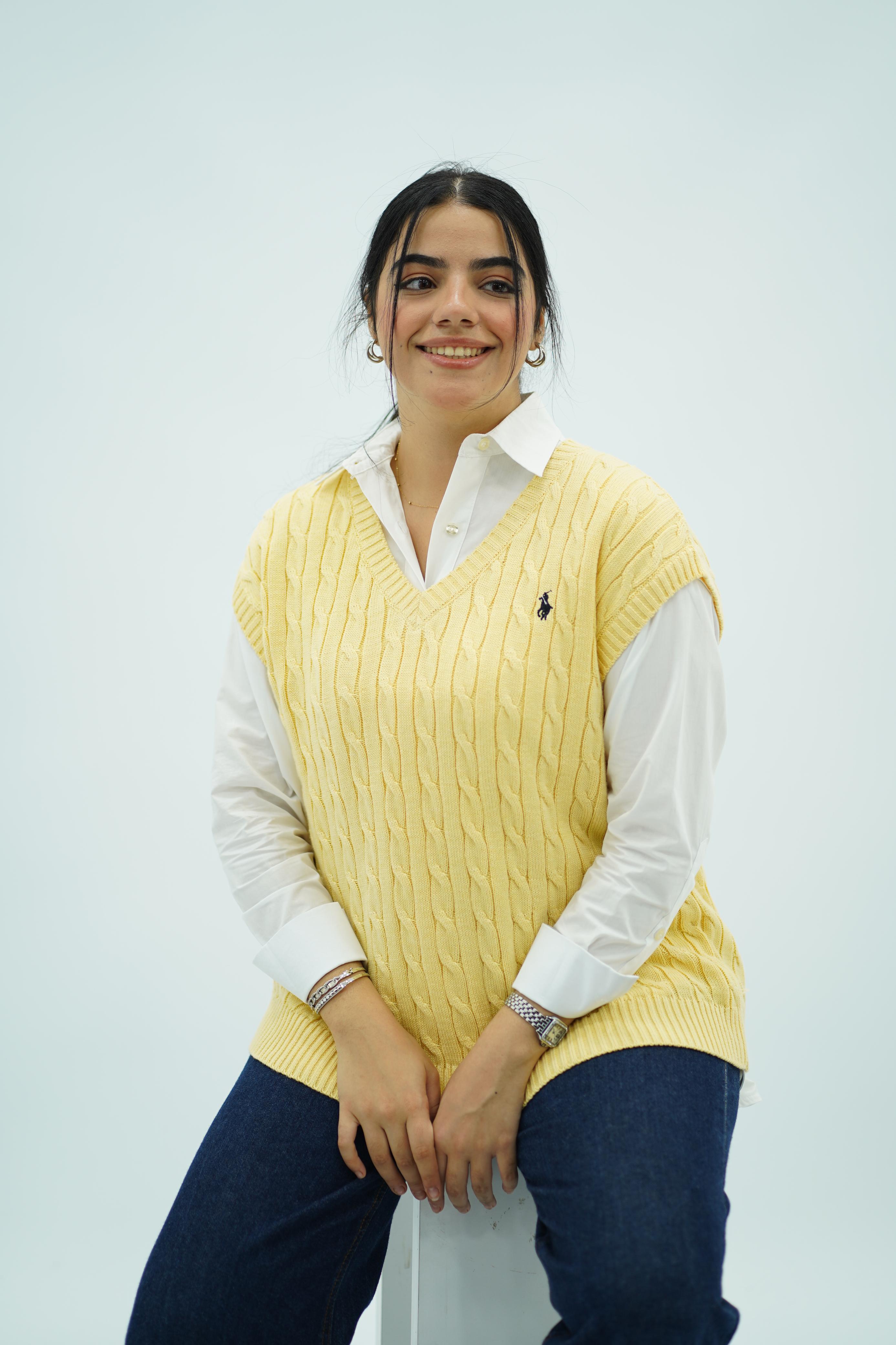 Gilets sans manches en maille torsadée -- Multi-Couleurs