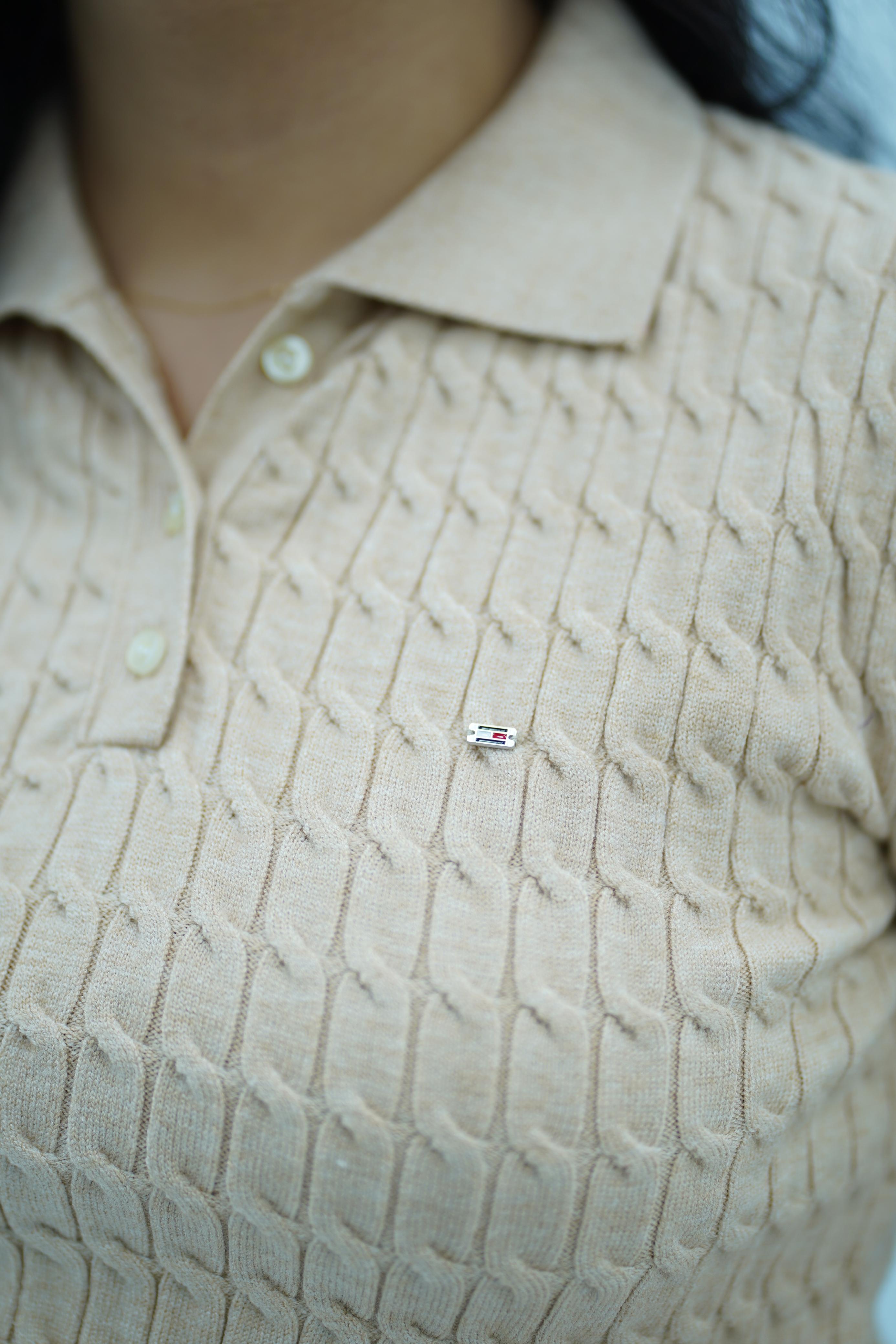 T-shirts à col polo texturé --- Multi-couleurs