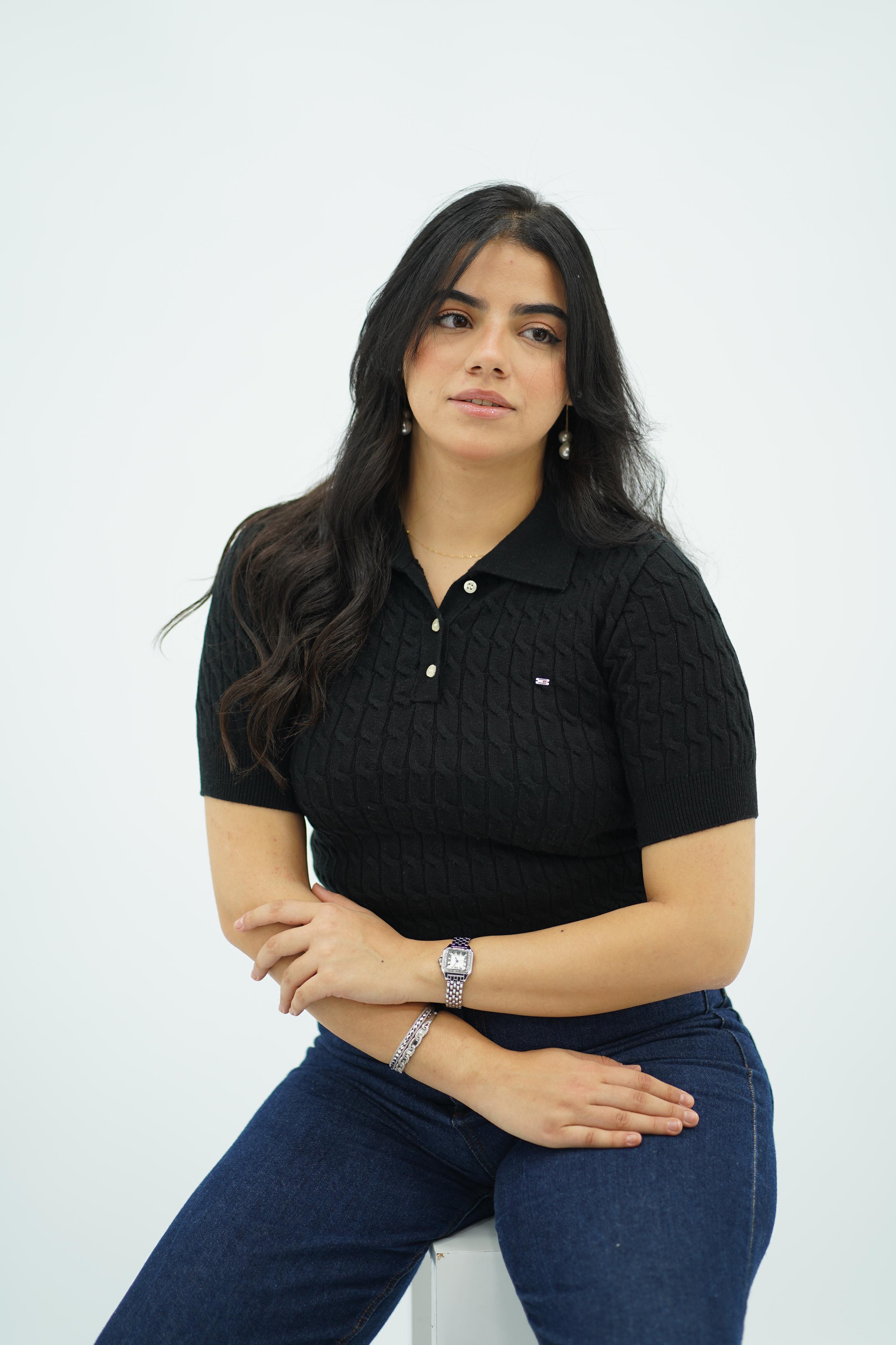 T-shirts à col polo texturé --- Multi-couleurs