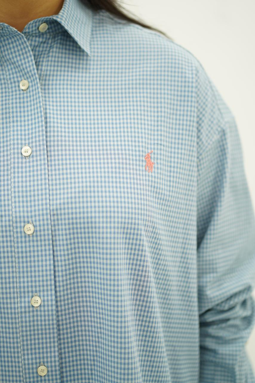 Chemises Polo Oversize à Carreaux