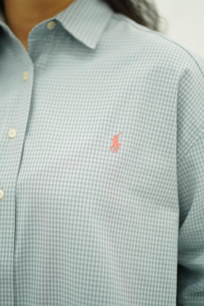 Chemises Polo Oversize à Carreaux