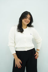 Pulls Cardigan Maille Tressée