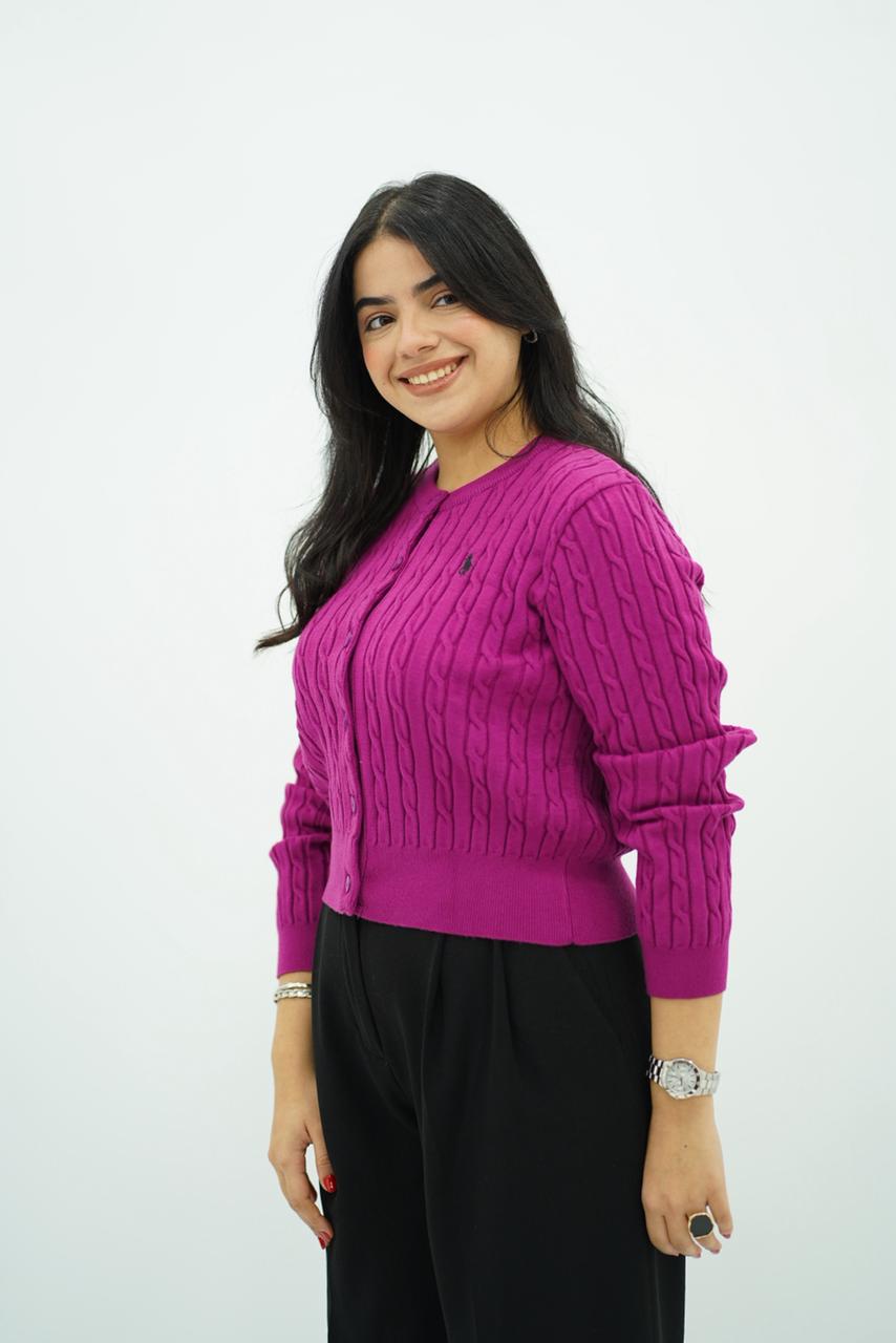 Pulls Cardigan Maille Tressée