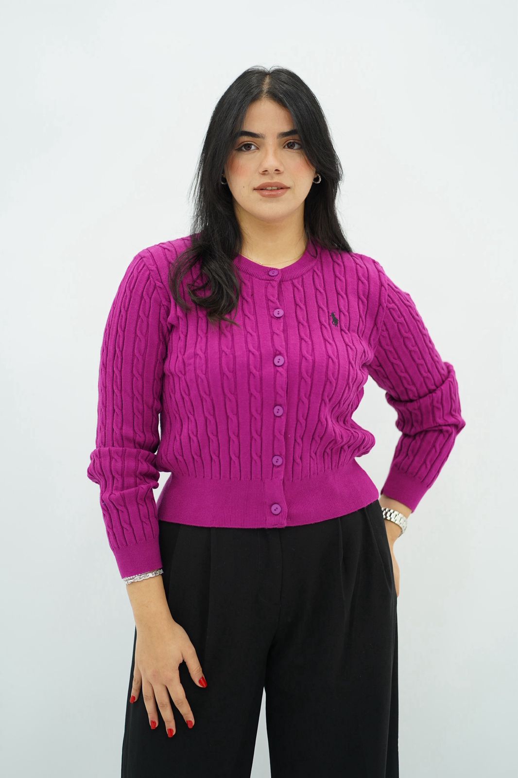 Pulls Cardigan Maille Tressée