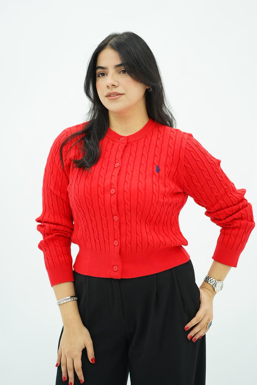 Pulls Cardigan Maille Tressée