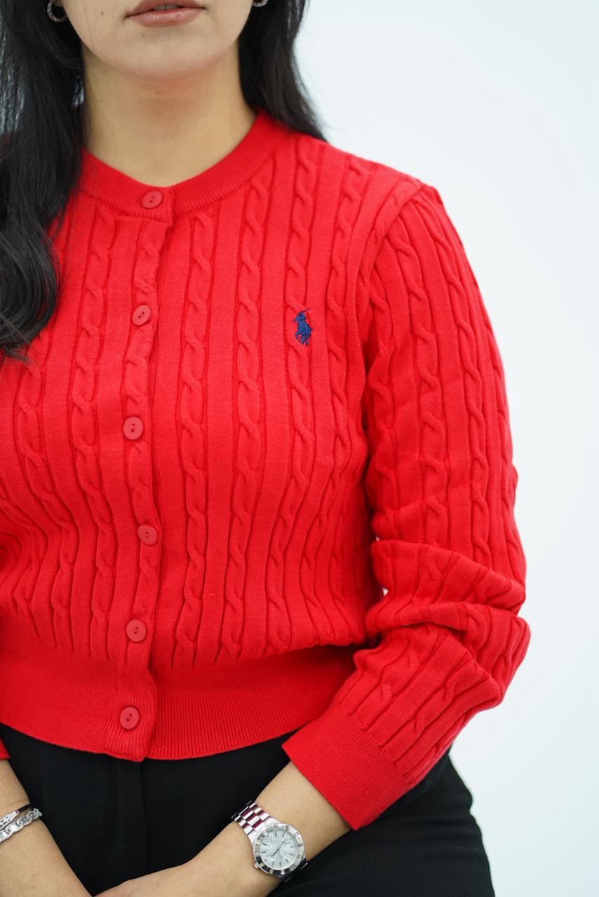 Pulls Cardigan Maille Tressée