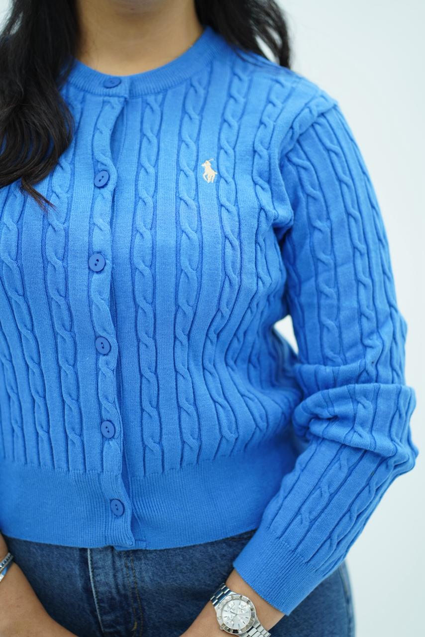 Pulls Cardigan Maille Tressée