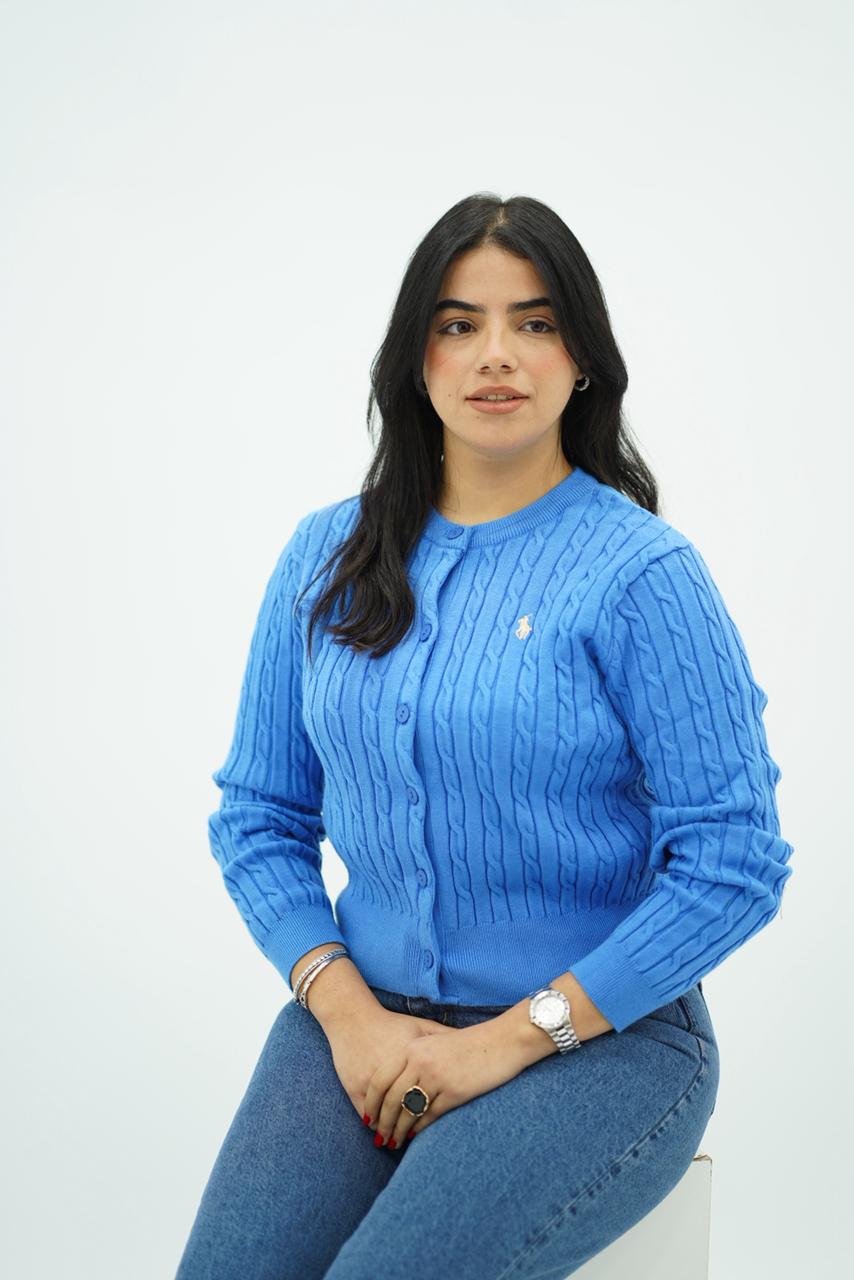 Pulls Cardigan Maille Tressée