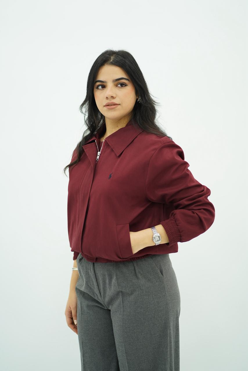 Bomber chic à zip – Style urbain élégant