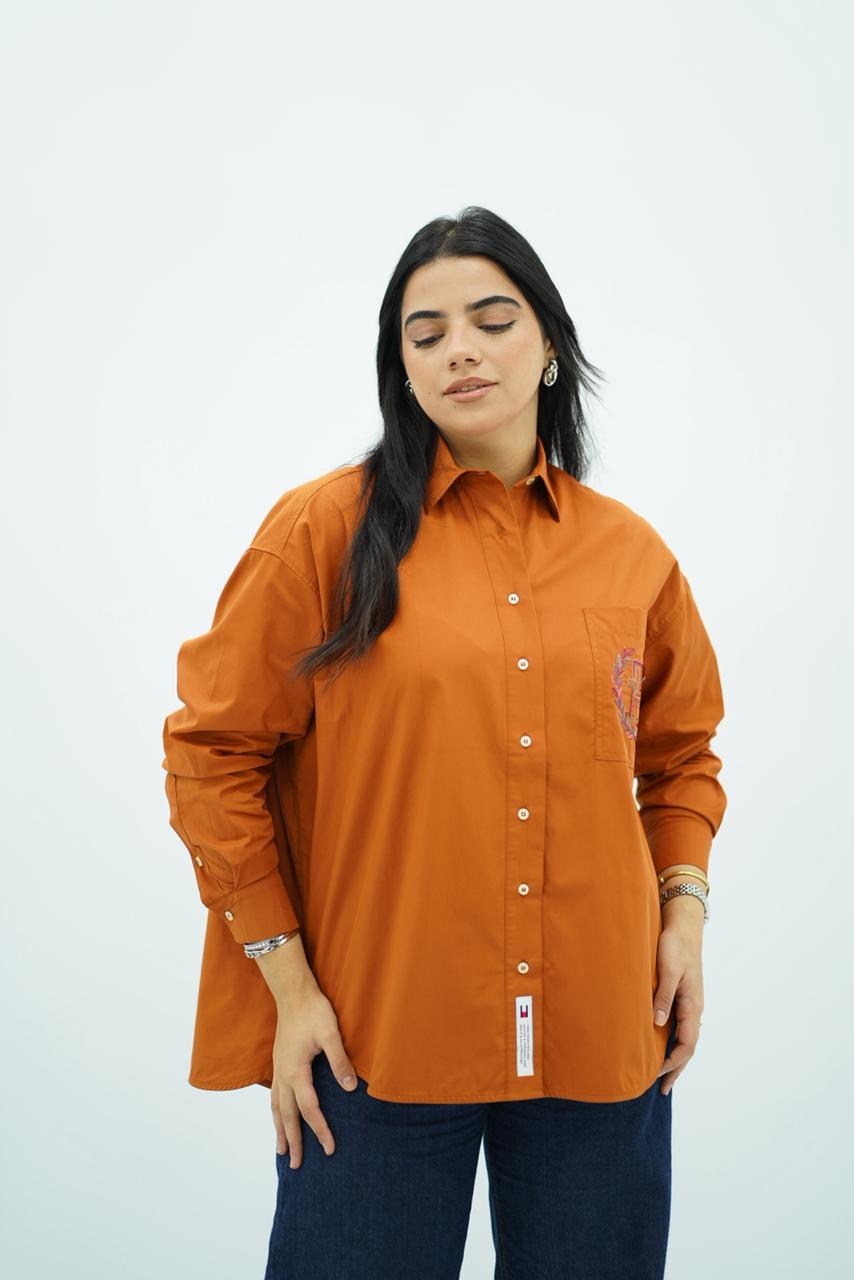 Chemise Oversize Popeline -- Multi-Couleurs