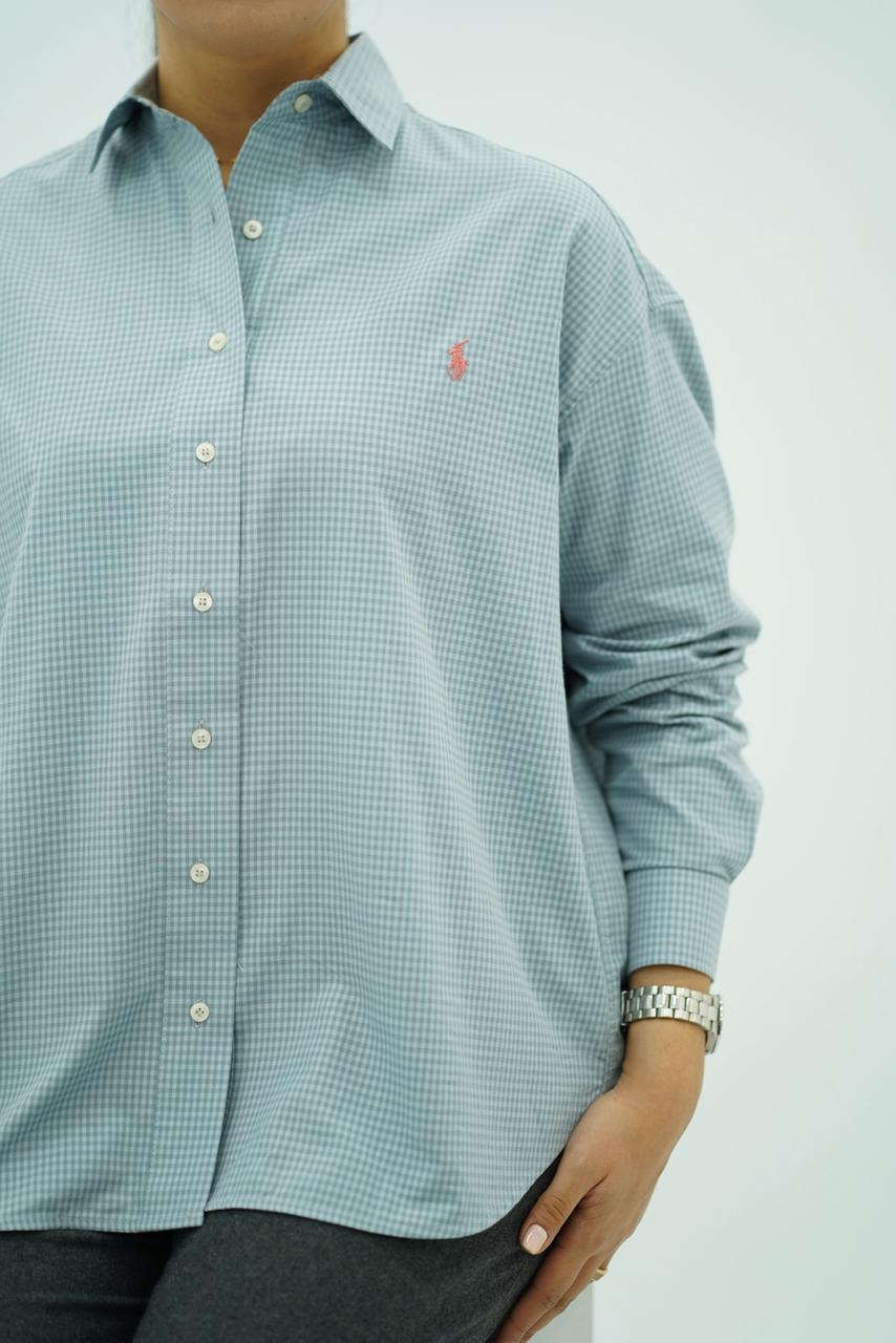 Chemises Polo Oversize à Carreaux