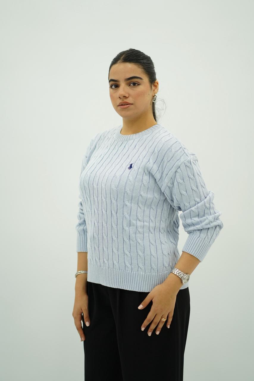 Pulls col rond en maille torsadée – Multi-Couleurs