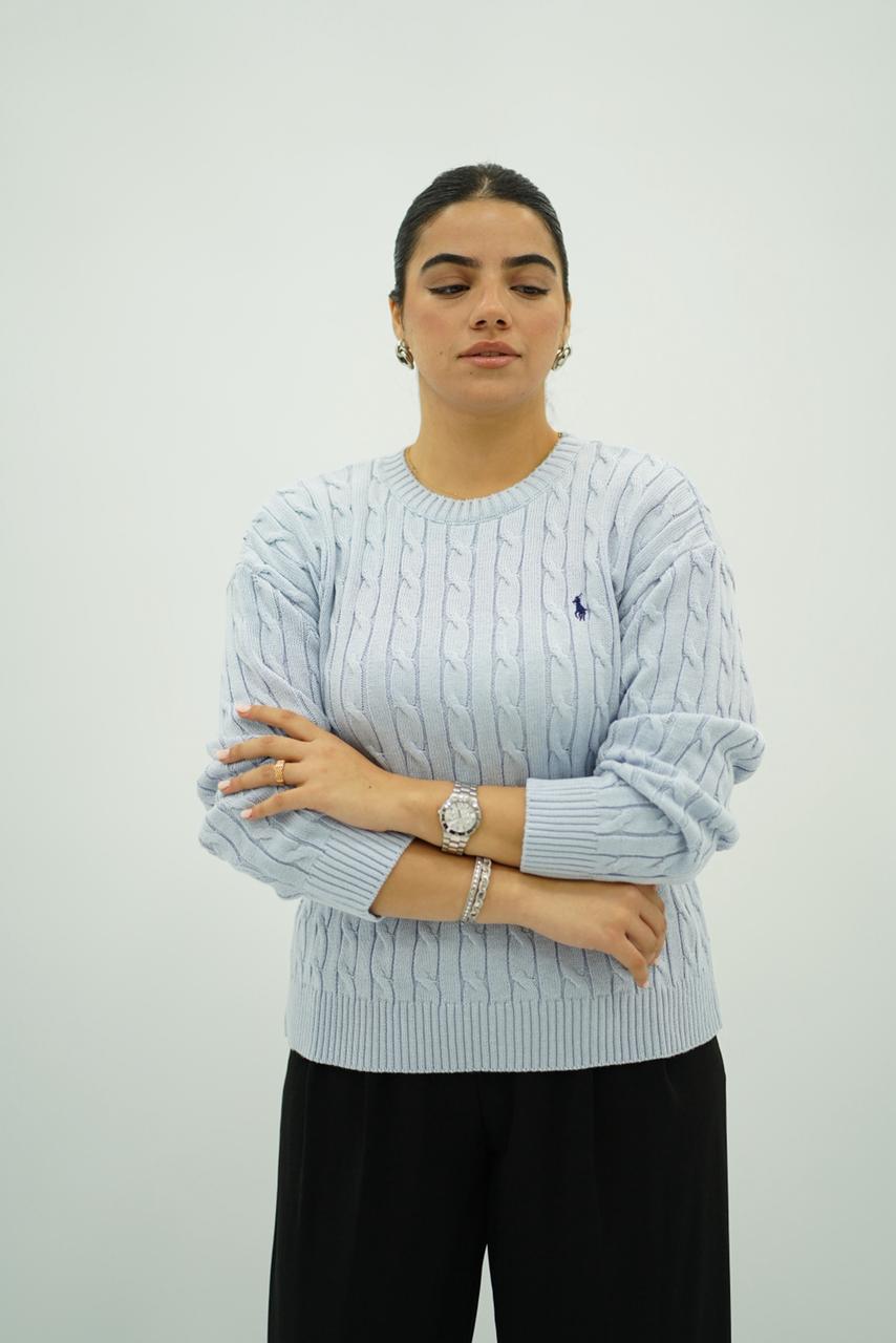 Pulls col rond en maille torsadée – Multi-Couleurs