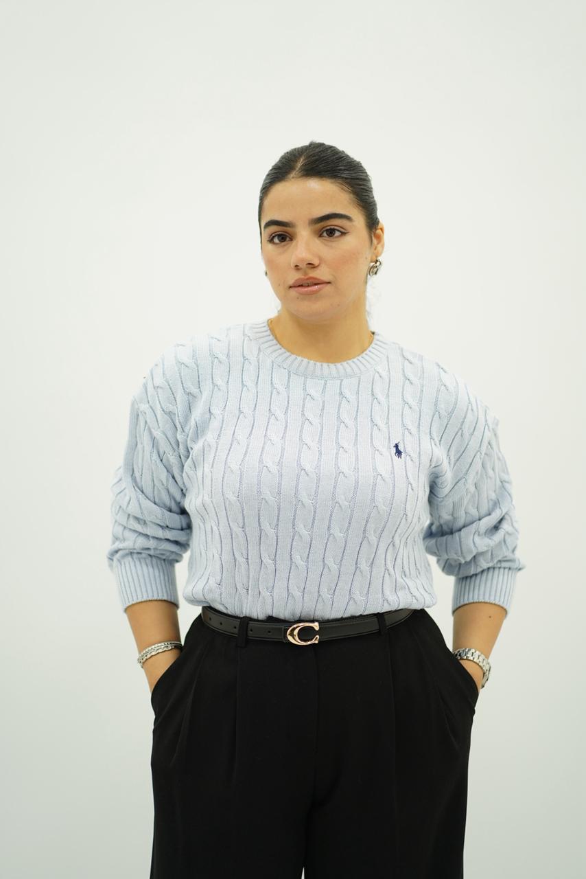 Pulls col rond en maille torsadée – Multi-Couleurs