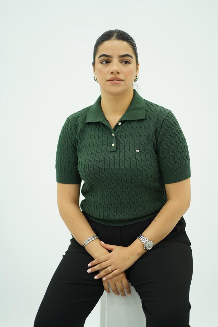 T-shirts à col polo texturé --- Multi-couleurs