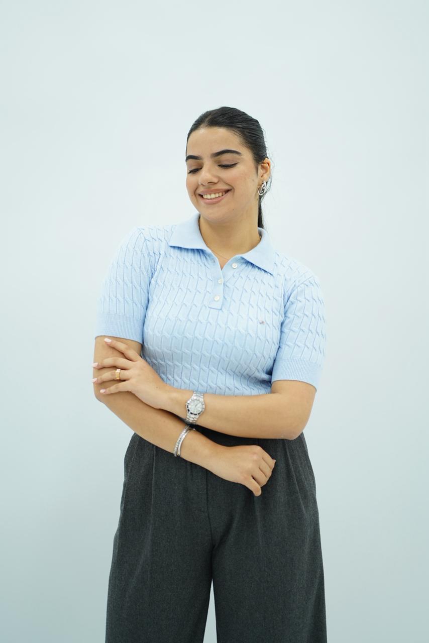 T-shirts à col polo texturé --- Multi-couleurs