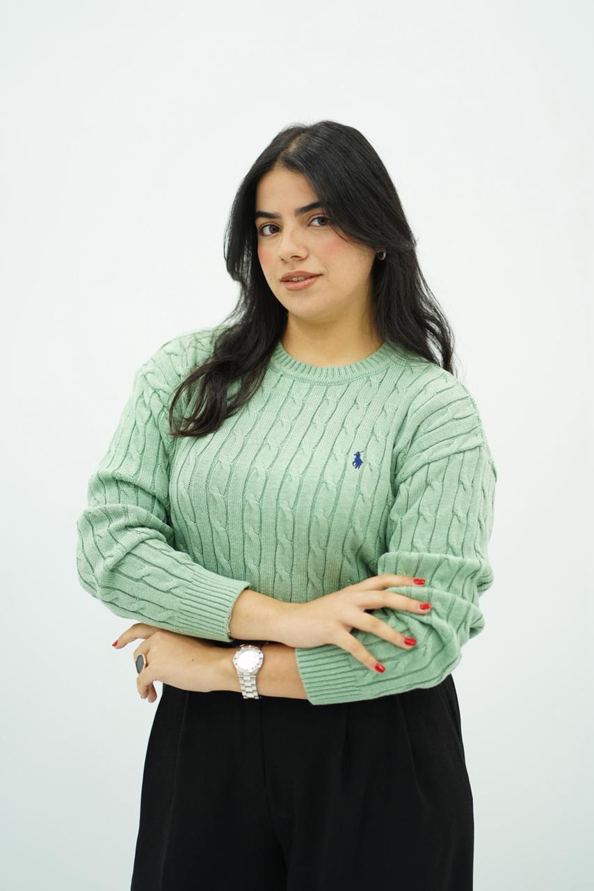 Pulls col rond en maille torsadée – Multi-Couleurs