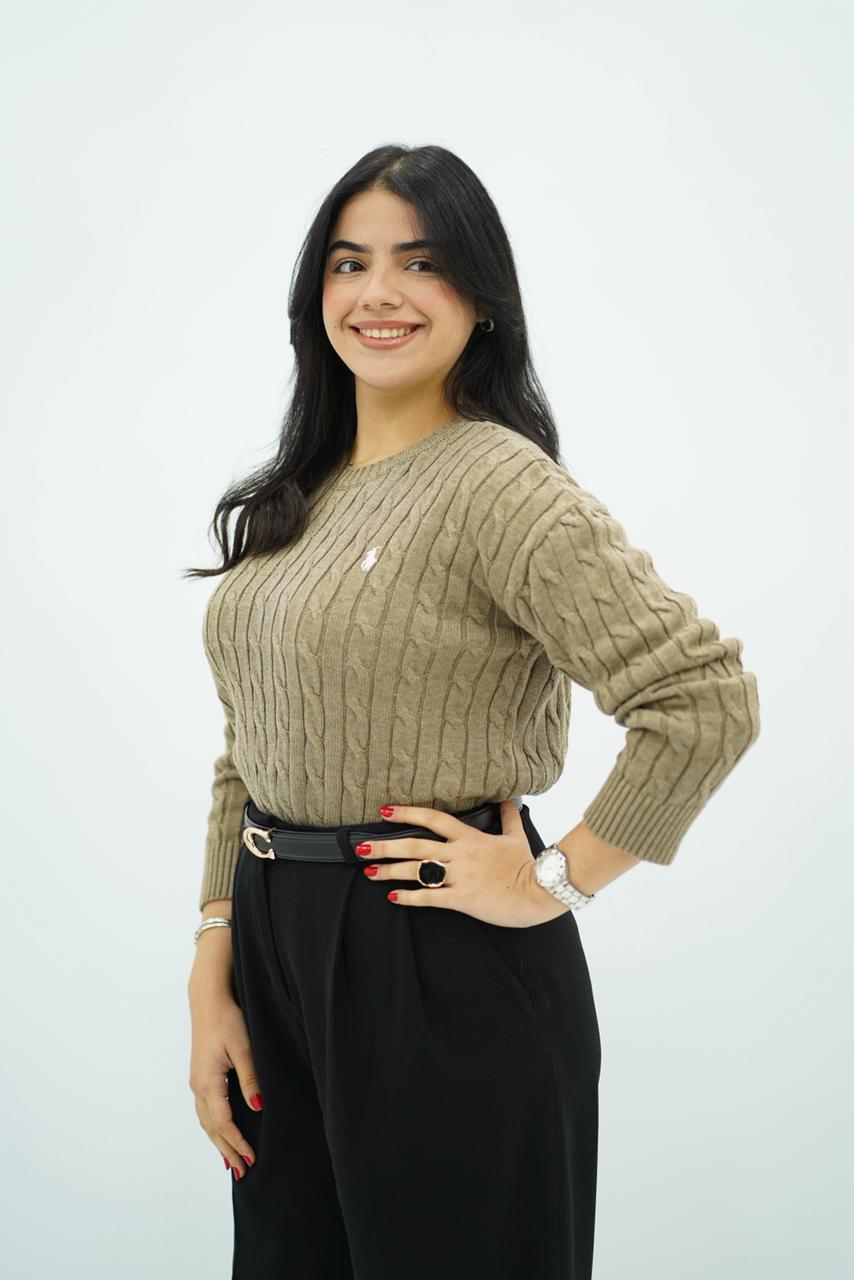 Pulls col rond en maille torsadée – Multi-Couleurs