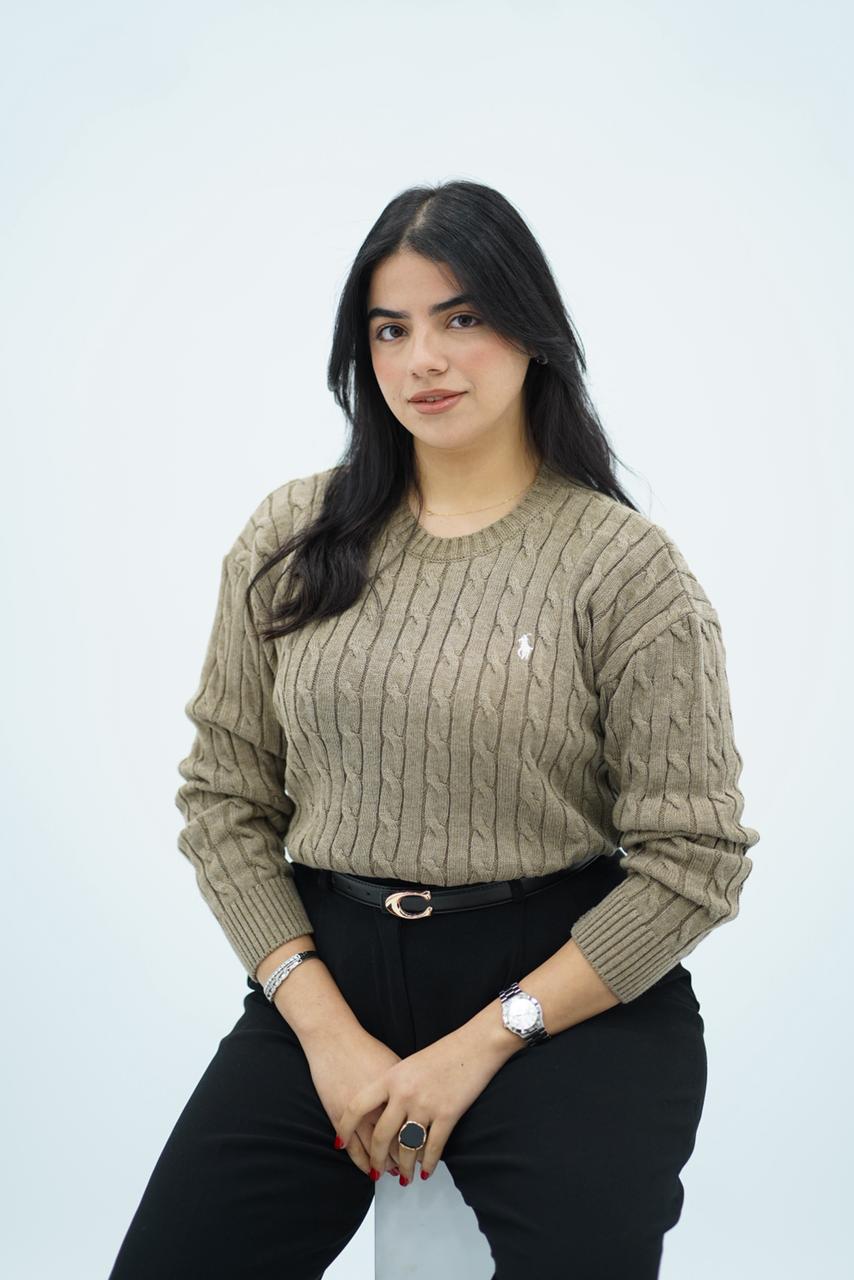 Pulls col rond en maille torsadée – Multi-Couleurs