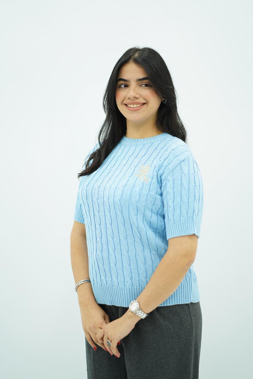 Pull demi-manche style polo