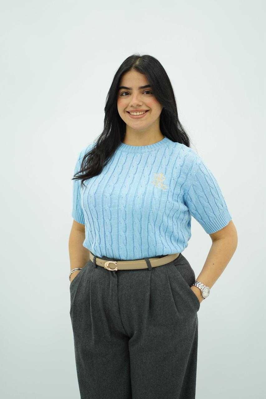 Pull demi-manche style polo