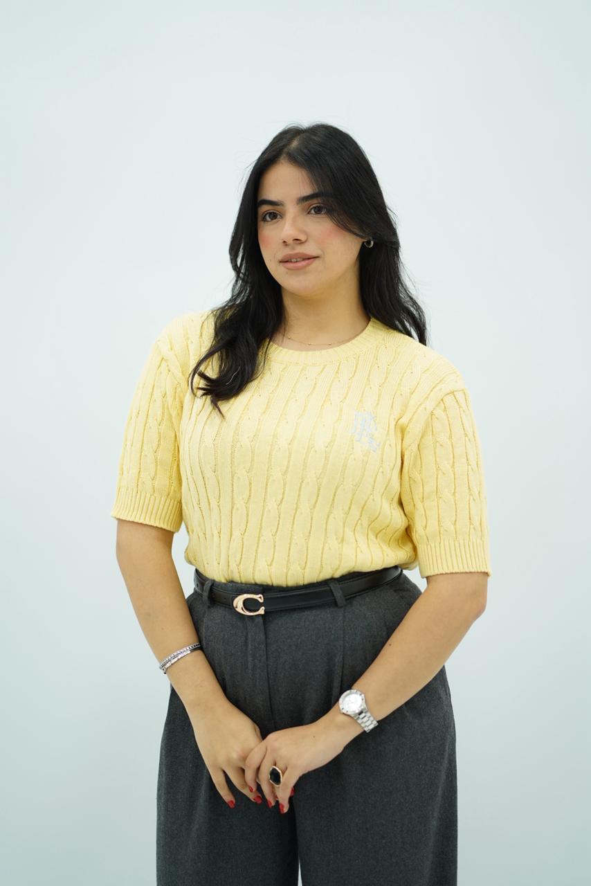 Pull demi-manche style polo