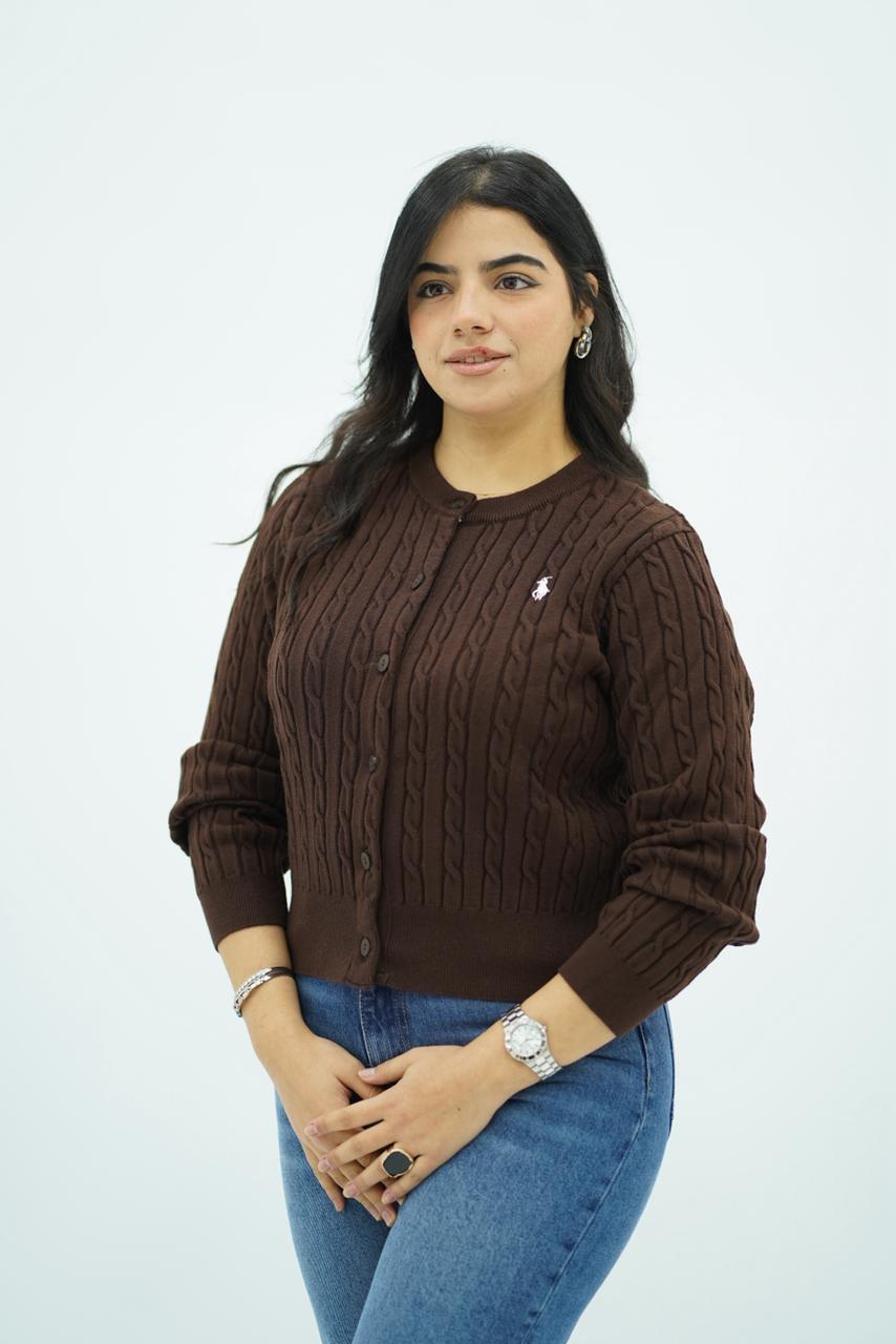 Pulls Cardigan Maille Tressée