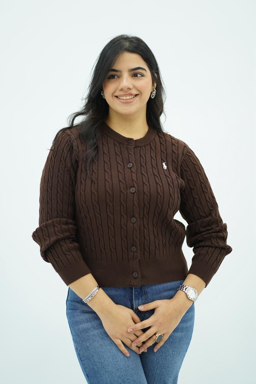 Pulls Cardigan Maille Tressée