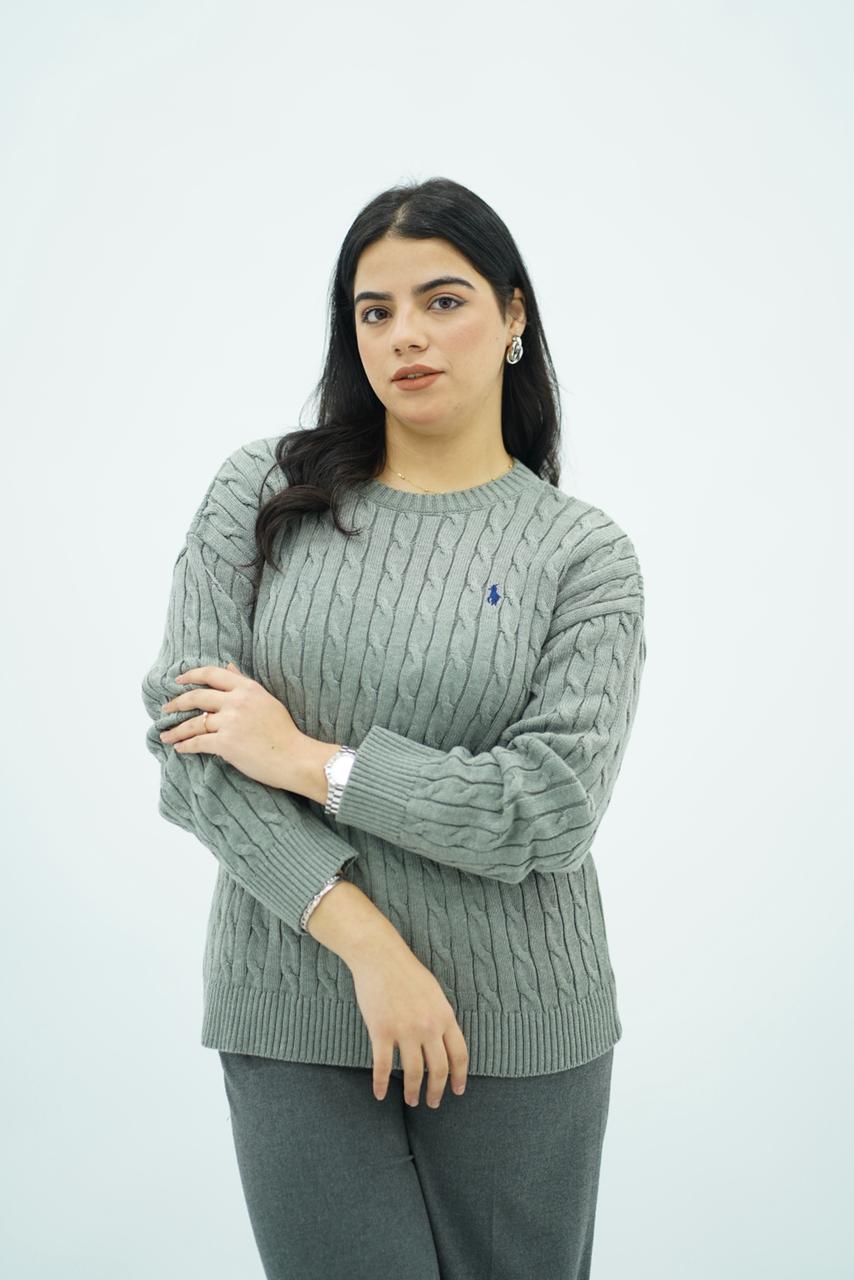 Pulls col rond en maille torsadée – Multi-Couleurs