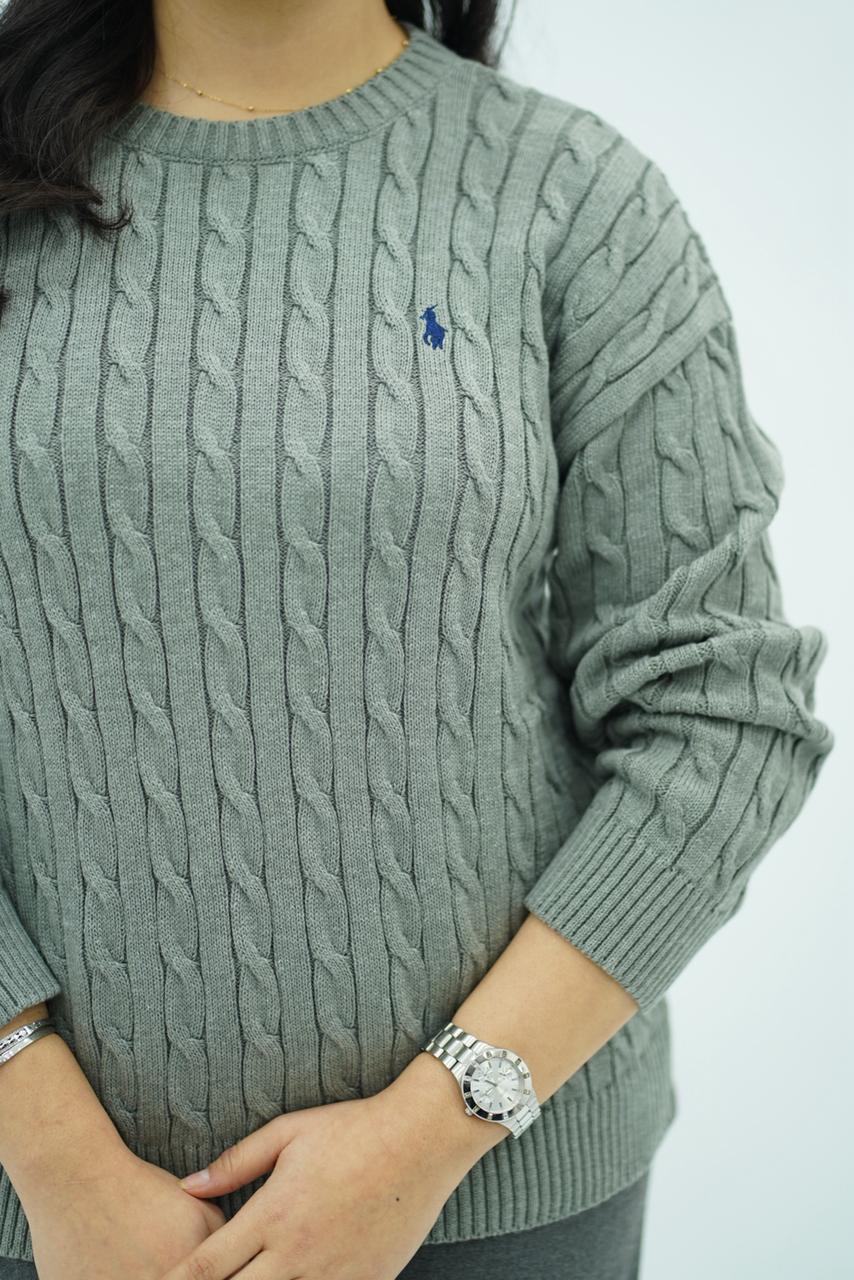 Pulls col rond en maille torsadée – Multi-Couleurs