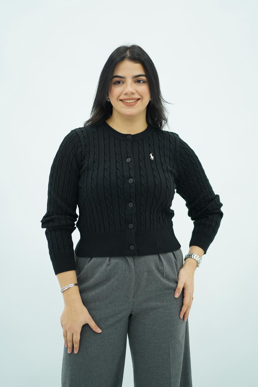 Pulls Cardigan Maille Tressée