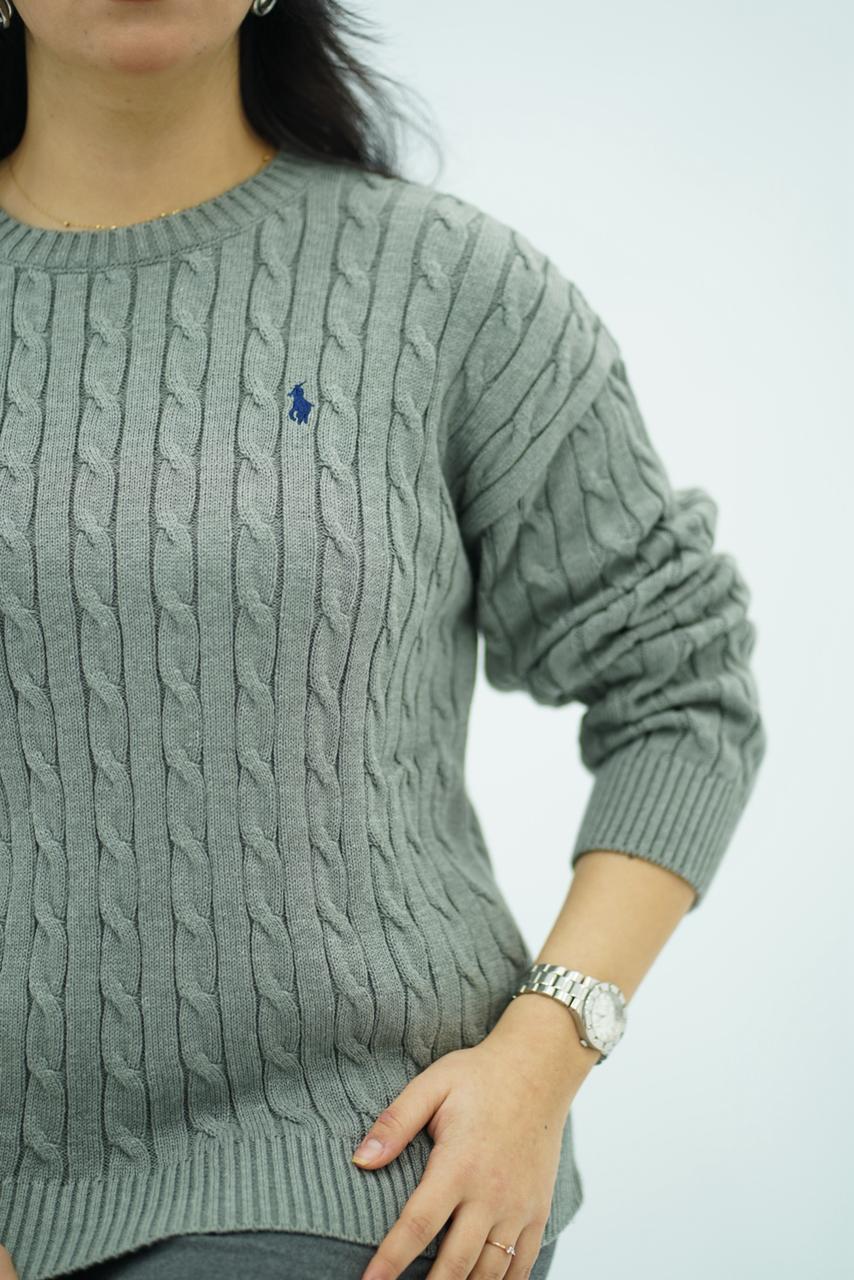 Pulls col rond en maille torsadée – Multi-Couleurs