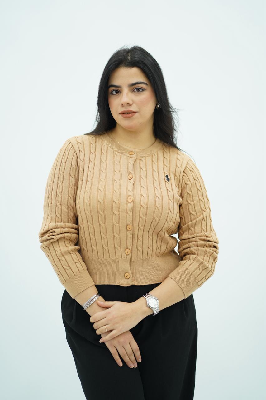 Pulls Cardigan Maille Tressée