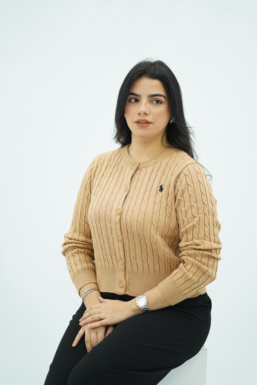 Pulls Cardigan Maille Tressée