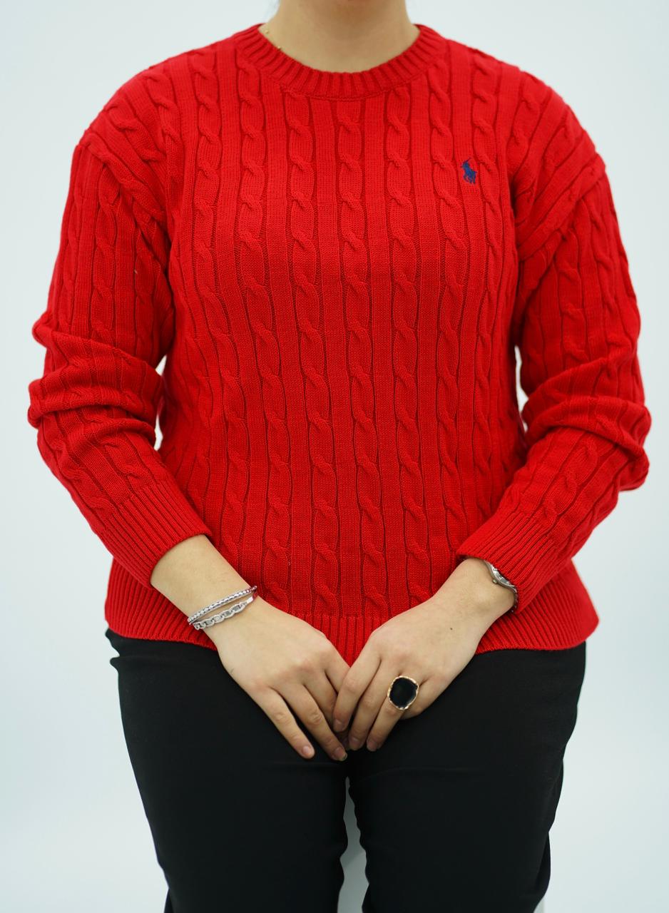 Pulls col rond en maille torsadée – Multi-Couleurs