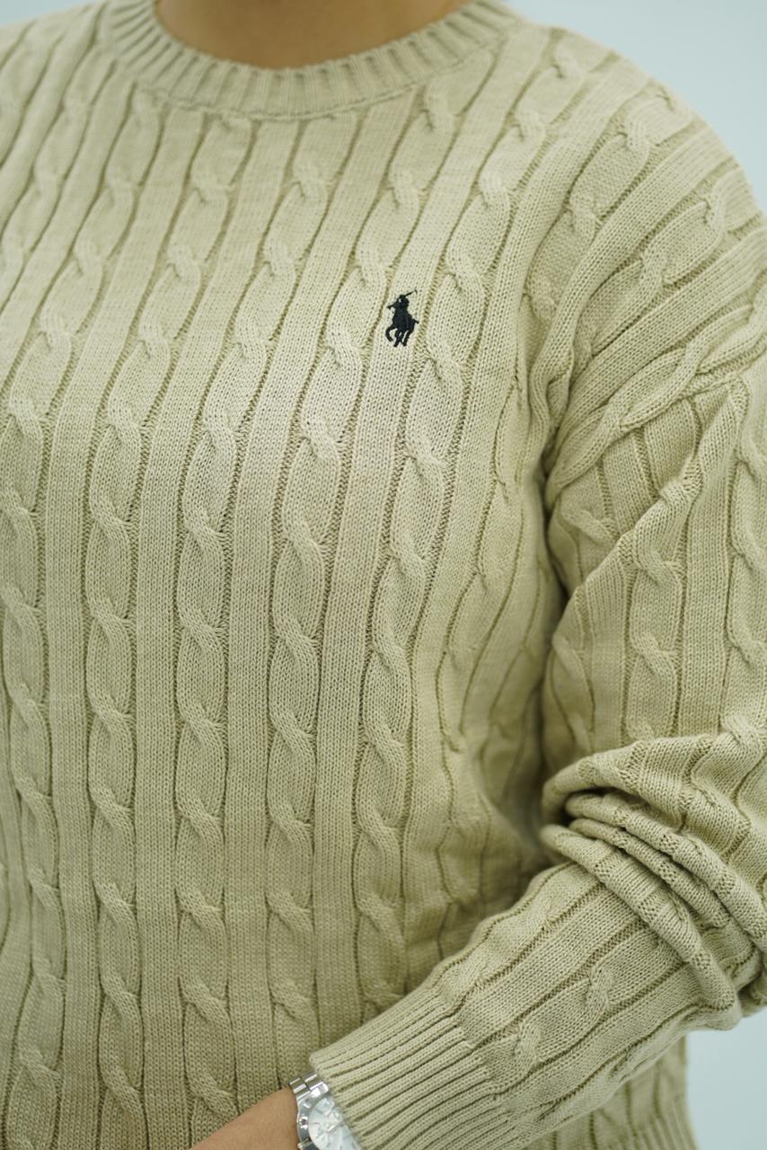 Pulls col rond en maille torsadée – Multi-Couleurs