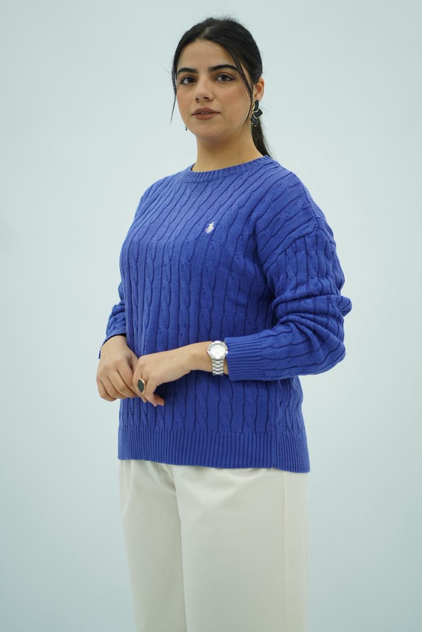 Pulls col rond en maille torsadée – Multi-Couleurs