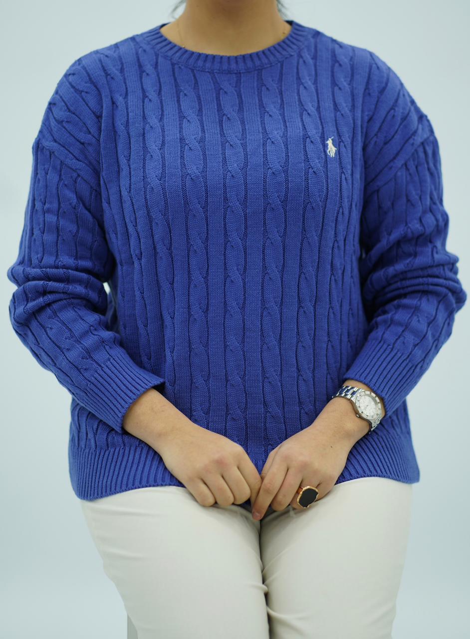 Pulls col rond en maille torsadée – Multi-Couleurs